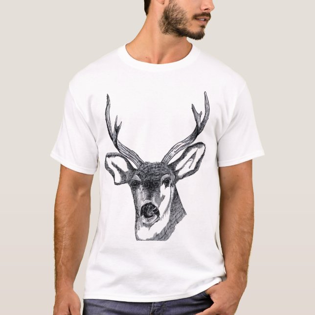 Deer Head T Shirt (Framsida)