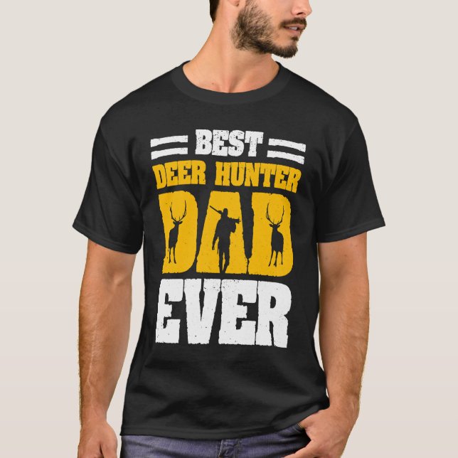 Deer Hunter Hunting Season Father Huntsman Dad  4 T Shirt (Framsida)