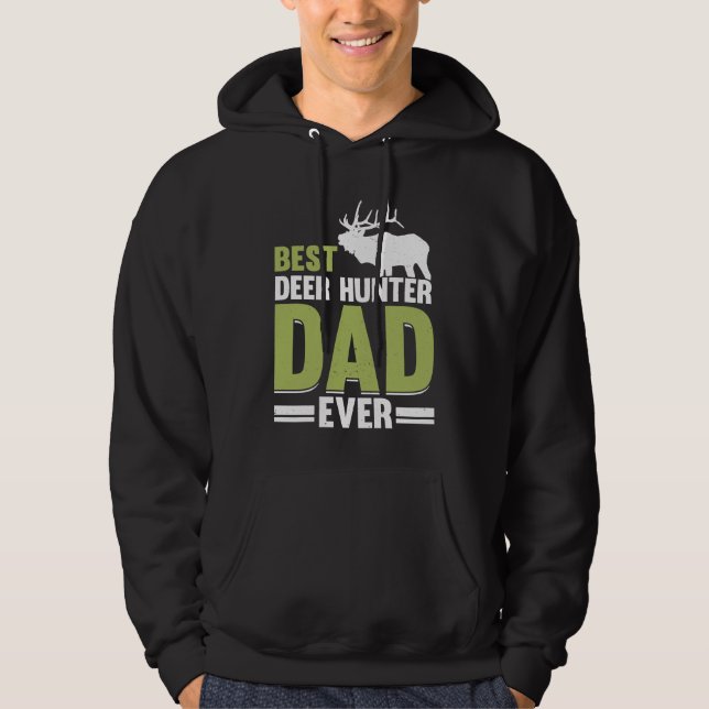 Deer Hunter Hunting Season Father Huntsman Dad  6 Hoodie (Framsida)