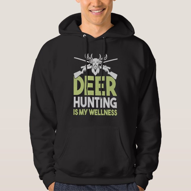 Deer Hunter Hunting Season Huntsman  1 Hoodie (Framsida)