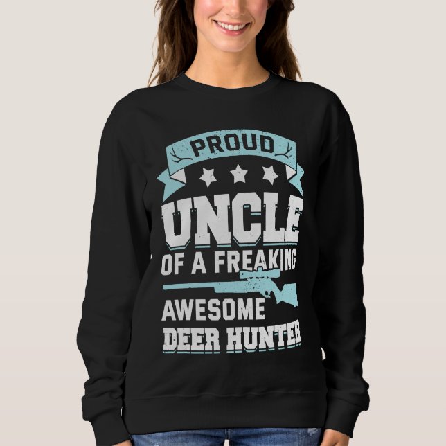 Deer Hunter Hunting Season Huntsman Uncle T Shirt (Framsida)