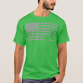 Deer Hunting And America Flag Hunting Lover Gift T Shirt