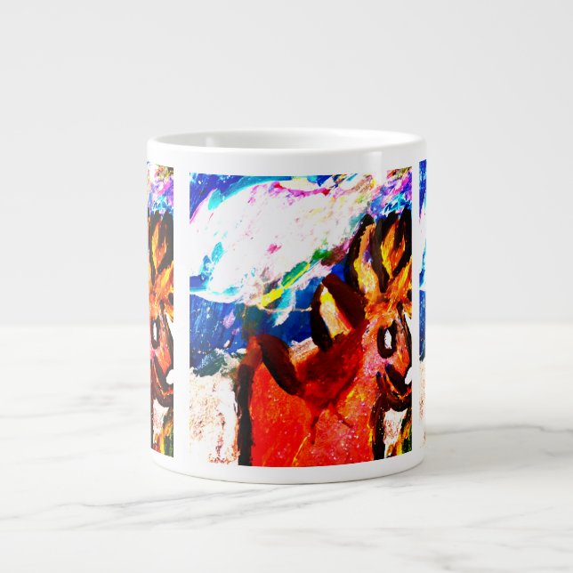 Deer in winter  jumbo mugg (Framsidan)