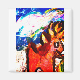 Deer in winter  magnet