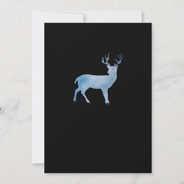 Deer Modern Artistic Design Julkort (Framsida)