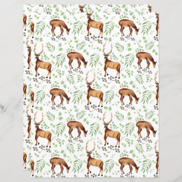 Deer Scrapbook Paper
