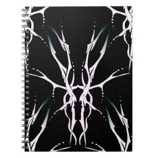 Deer Skull Tribal Design for deer Hunters white Anteckningsbok