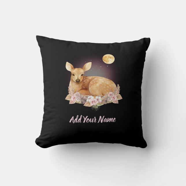 Deer Throw Pillow Kudde (Framsida)