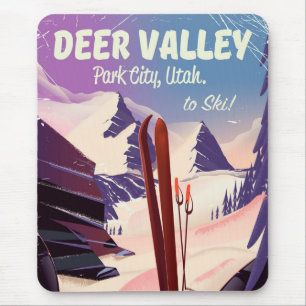 Deer Valley Park City, Utah, Ski reser affischen Musmatta