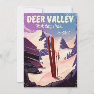 Deer Valley, Park City, Utah, skid rekreationsaffi Inbjudningar