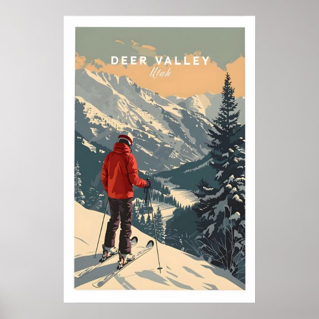 Deer Valley Print Utah 1 Poster (Framsidan)