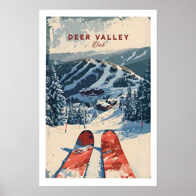 Deer Valley skidposter 1 Poster (Framsidan)