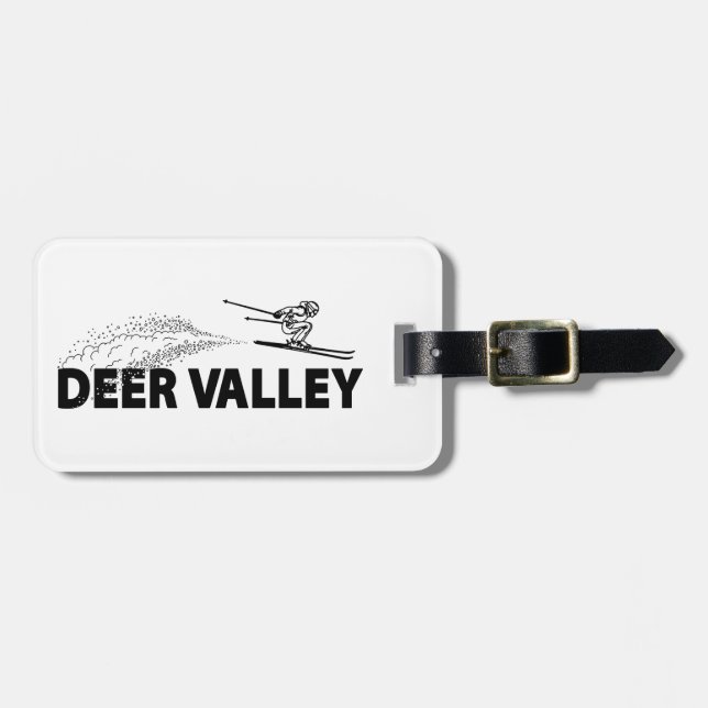 Deer Valley Utah Backhoppare Bagagebricka (Horisontell Framsida)