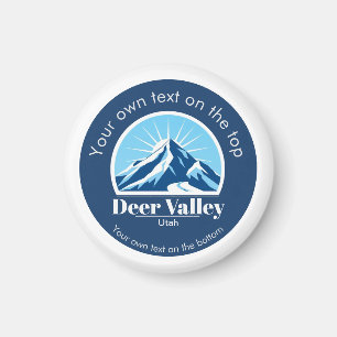 Deer Valley Utah skidområde souvenir Magnet