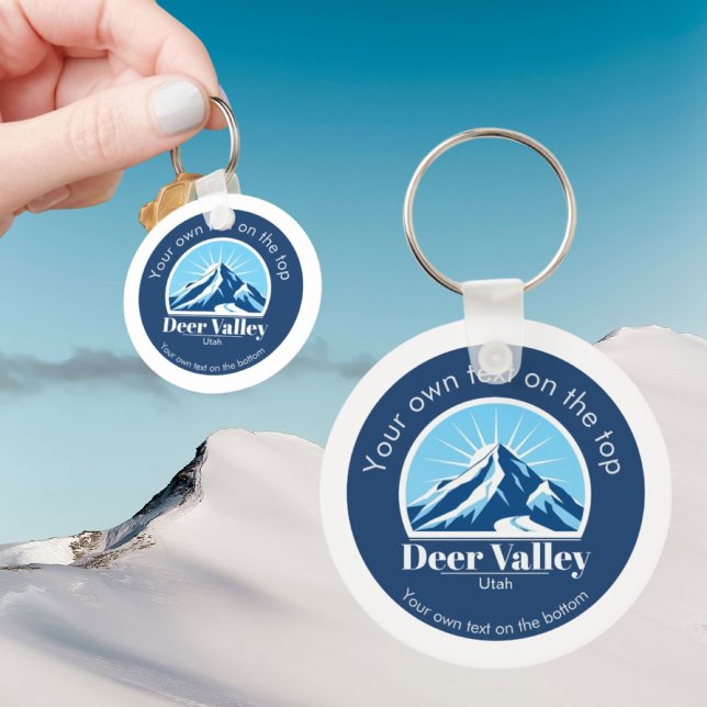 Deer Valley Utah skidområde souvenir Nyckelring (Skapare uppladdad)