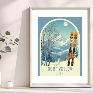 Deer Valley Utah skidort Poster