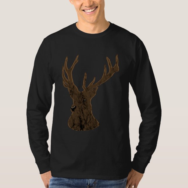 Deer Wild Keeper Deer Hunter Wild Animal Hunting D T Shirt (Framsida)