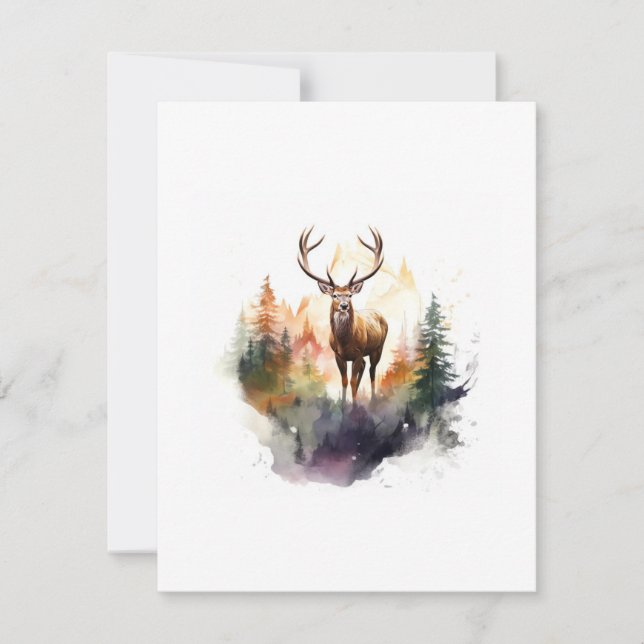 Deere bild julhelg, julbostad inbjudningar (Framsida)