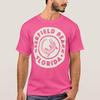 Deerfield Beach Florida Circle Tan T Shirt