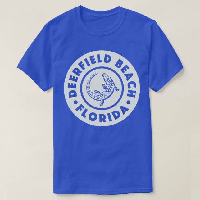 Deerfield Beach Florida Circle Tan T Shirt (Design framsida)