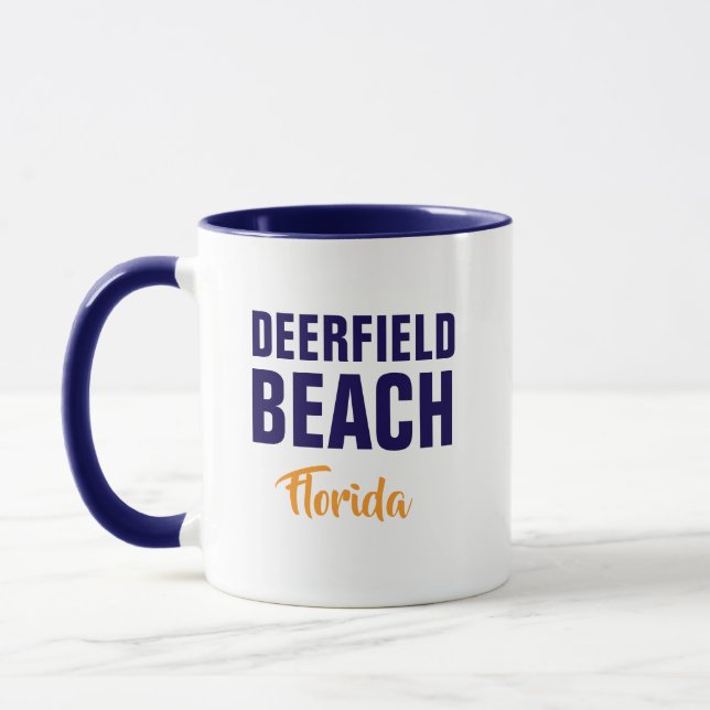Deerfield Beach Florida Coffee Mug Mugg (Vänster)