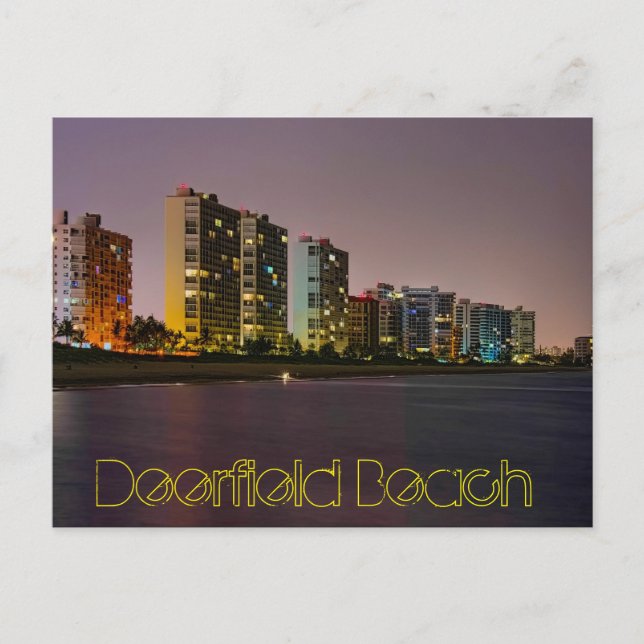 Deerfield Beach, Florida, USA Vykort (Framsida)