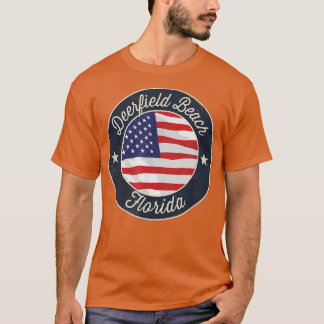 Deerfield Beach - Patriotic Florida Souvenir T-Shi T Shirt