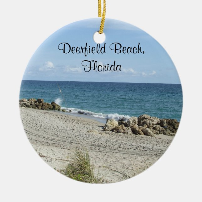 Deerfield strandFlorida prydnad Julgransprydnad Keramik (Framsidan)