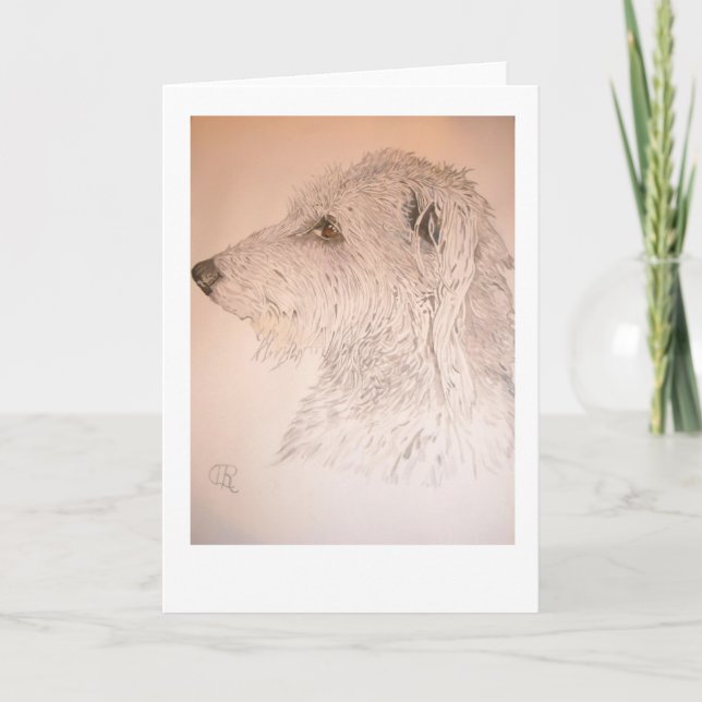 Deerhound Helgkort (Framsida)