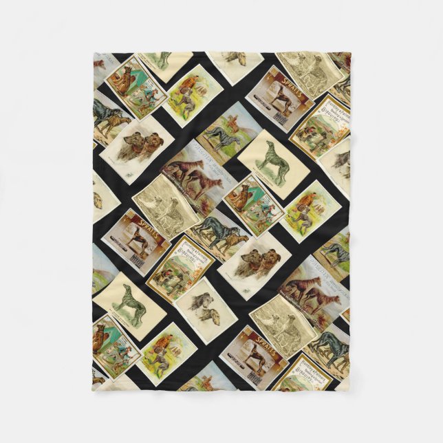 Deerhound vintage fleecefilt (Framsidan)