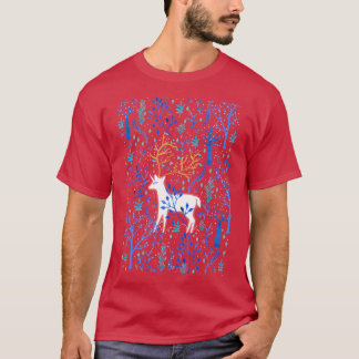 Deericorn I Blue familj T Shirt