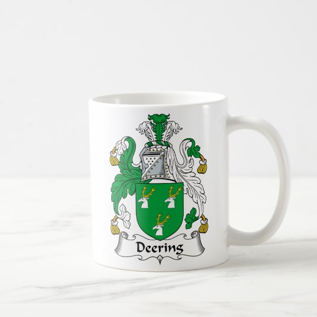 Deering familjvapensköld kaffemugg (Höger)