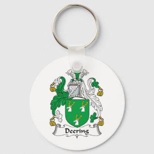 Deering familjvapensköld nyckelring