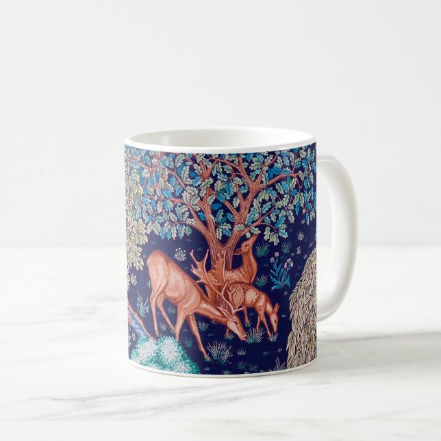 Deers in the Forest, William Morris Kaffemugg (Framsida höger)