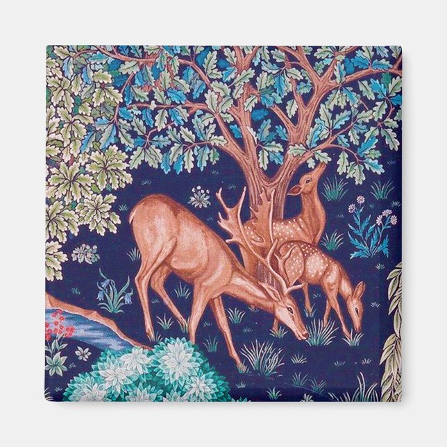Deers in the Forest, William Morris Magnet (Framsidan)