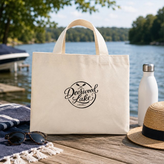Deerwood Lake Åror Klassiskt Sjöliv Mini Tygkasse (Skapare uppladdad)