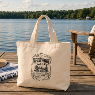 Deerwood Lake Vintage sjöliv Jumbo Tygkasse