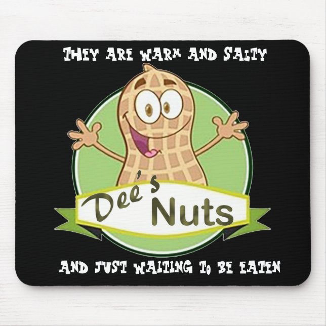 Dees Nöt Mouse Pad (svart) Musmatta (Framsidan)
