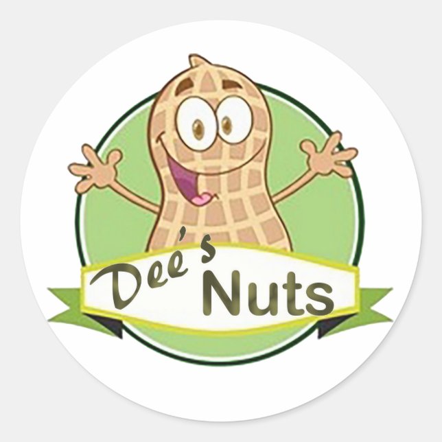 Dees Nöt Stickers Runt Klistermärke (Framsida)