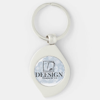 Deesign Collective-knappen Swirl Silverfärgad Nyckelring