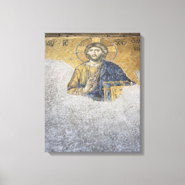 Deesis Mosiac Upper Gallery Hagia Sophia Canvastryck (Framsida)