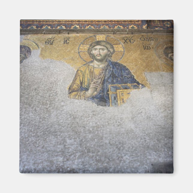 Deesis Mosiac Upper Gallery Hagia Sophia Magnet (Framsidan)