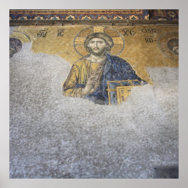 Deesis Mosiac Upper Gallery Hagia Sophia Poster (Framsidan)