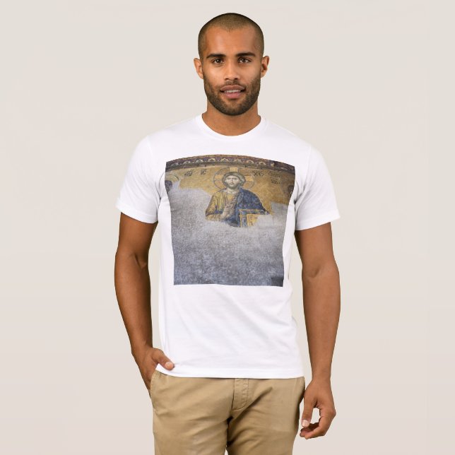 Deesis Mosiac Upper Gallery Hagia Sophia T Shirt (Hel framsida)
