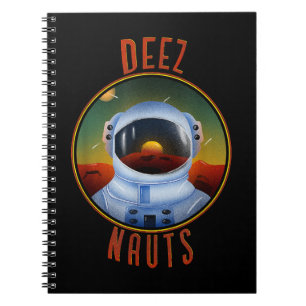 Deez Nauts Astronaut i Rymden Funny Joke Adu Anteckningsbok