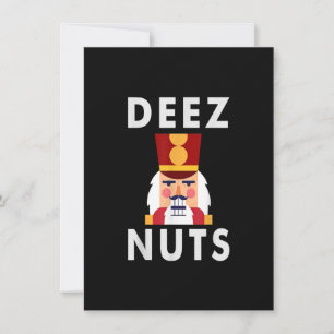 Deez Nöt Funny jul Nutcracker Kids Inbjudningar