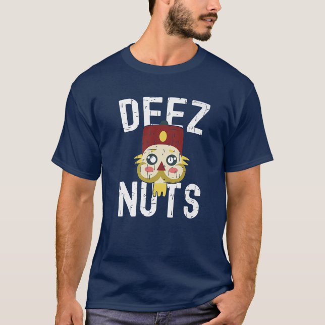 Deez Nöt Nutcracker Funny Ugly jul Pajama N T Shirt (Framsida)