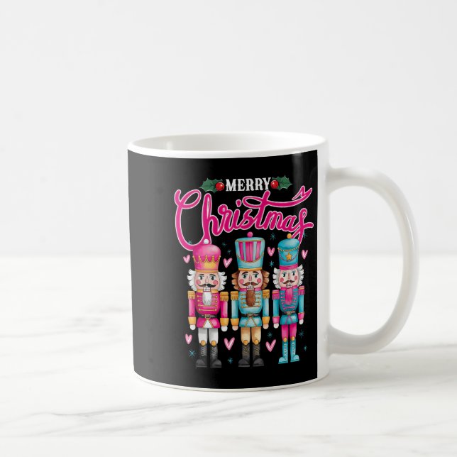 Deez Nöt Nutcracker God jul Matching Paja Kaffemugg (Höger)
