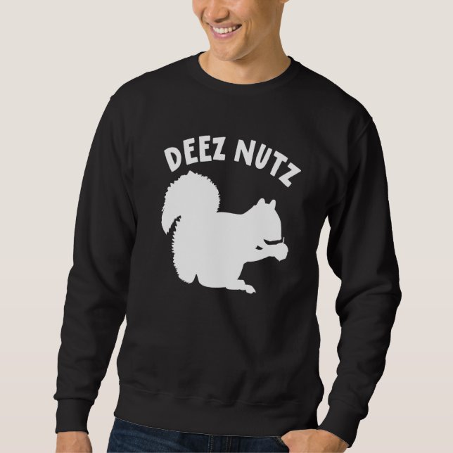 Deez Nöt Nutcracker jul Pajama Funny Ugly X Lång Ärmad Tröja (Framsida)
