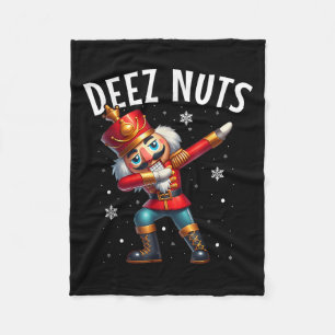 Deez Nöt Nutcracker Nöt Funny Manar Women Funny Ch Fleecefilt